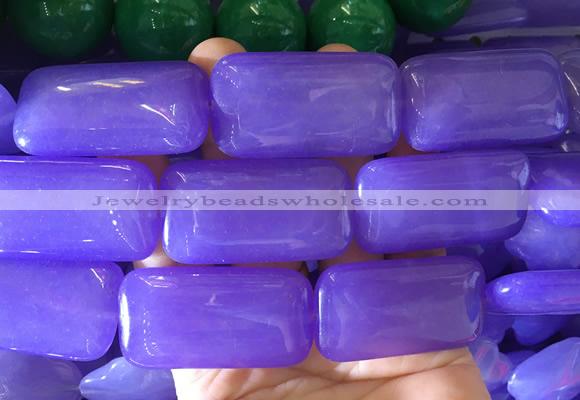 LSBS889 15 inches 24*45mm rectangle candy jade gemstone beads wholesale