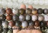 LSBS914 15 inches 16mm round wooden jasper gemstone beads wholesale