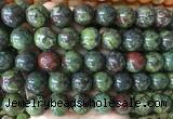 LSBS918 15 inches 16mm round dragon blood jasper gemstone beads wholesale
