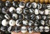 LSBS922 15 inches 16mm round black & white jasper gemstone beads wholesale
