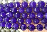 LSBS935 15 inches 16mm faceted round Candy jade gemstone beads wholesale