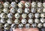 LSBS939 15 inches 16mm faceted round Dalmatian jasper gemstone beads wholesale