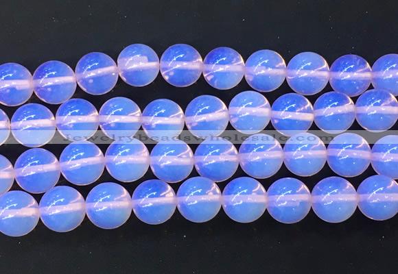 LSBS987 15 inches 14mm round pink opalite gemstone beads wholesale