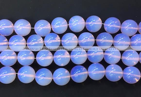 LSBS988 15 inches 16mm round pink opalite gemstone beads wholesale