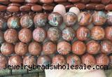LSBS993 15 inches 18mm round red jasper gemstone beads wholesale