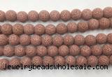 LVBS02 6mm, 8mm, 10mm, 12mm, 14mm, 16mm, 18mm & 20mm round red lava beads