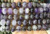 MEBS03 15 inches 8*12mm pumpkin dogtooth amethyst beads wholesale