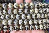 MEBS16 15 inches 8*12mm pumpkin dalmatian jasper beads wholesale