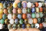MEBS23 15 inches 8*12mm pumpkin colorful gemstone beads wholesale