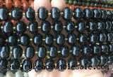 MEBS33 15 inches 8*12mm pumpkin black obsidian beads wholesale
