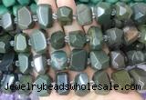 MXBS01 15 inches 12*16mm - 13*18mm faceted nuggets alashan agate beads