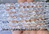 NCBS02 15 inches 10mm carved pumpkin white crystal beads wholesale