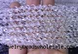 NCBS09 15 inches 6mm carved S shape white crystal beads wholesale