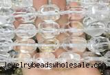 NCBS22 15 inches 13*18mm - 15*20mm faceted nuggets white crystal beads