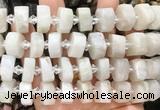 NGBS234 15 inches 10*14mm - 12*16mm faceted nuggets white moonstone beads