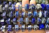 NGBS269 15 inches 10*14mm - 12*16mm faceted nuggets lapis lazuli gemstone beads