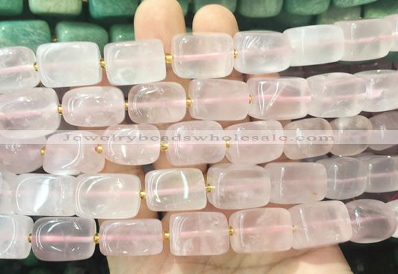 NGBS273 15 inches 12*16mm - 13*18mm nuggets rose quartz beads wholesale