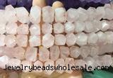 NGBS279 15 inches 12*16mm - 13*18mm nuggets rose quartz gemstone beads wholesale