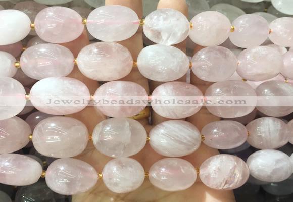 NGBS283 15 inches 13*18mm - 18*25mm nuggets rose quartz beads wholesale