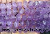 NGBS288 15 inches 13*18mm - 15*20mm faceted nuggets lavender amethyst beads wholesale