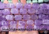 NGBS311 15 inches 12*16mm - 13*18mm nuggets lavender amethyst beads wholesale