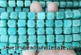 NGBS319 15 inches 9*10mm nuggets amazonite gemstone beads wholesale