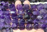 NGBS323 15 inches 14*16mm nuggets amethyst gemstone beads wholesale