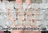 NGBS333 15 inches 12*16mm - 13*18mm nuggets white crystal beads wholesale