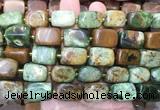 NGBS344 15 inches 12*16mm - 13*18mm nuggets green opal beads wholesale