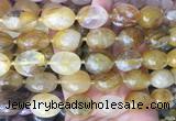 NGBS347 15 inches 13*18mm - 18*25mm nuggets yellow gum flower crystal beads wholesale