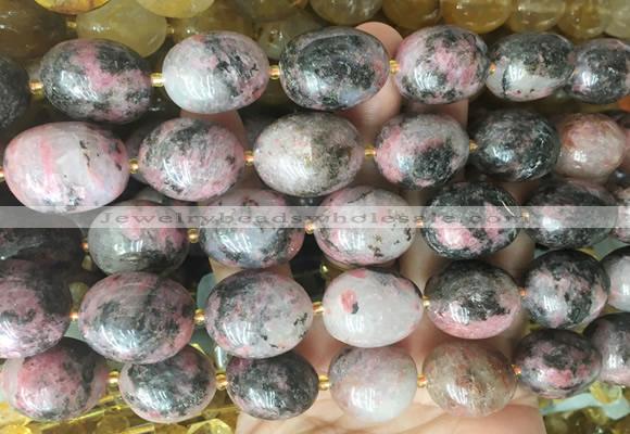 NGBS348 15 inches 13*18mm - 18*25mm nuggets rhodonite beads wholesale