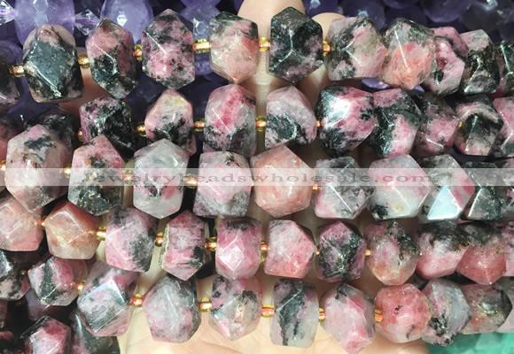 NGBS350 15 inches 10*14mm - 12*16mm nuggets rhodonite beads wholesale