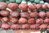 NGBS364 15 inches 13*18mm - 15*20mm faceted nuggets rhodonite beads wholesale