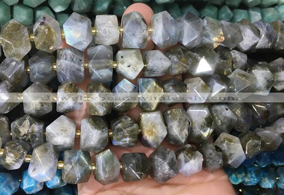 NGBS370 15 inches 13*18mm - 15*20mm faceted nuggets labradorite beads wholesale