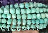 NGBS371 15 inches 13*18mm - 15*20mm faceted nuggets amazonite beads wholesale