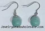 NGE427 10*10mm teardrop amazonite earrings wholesale