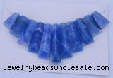 NGP125 Dyed blue lace agate gemstone pendants set jewelry wholesale