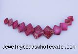 NGP131 Dyed imperial jasper gemstone pendants set jewelry wholesale