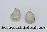 NGP2772 18*25mm - 20*30mm freeform druzy agate pendants