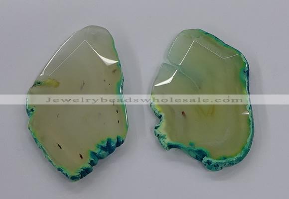 NGP3243 55*65mm - 50*75mm freeform agate slab pendants