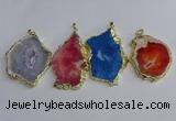 NGP3401 40*45mm - 45*60mm freeform druzy agate pendants