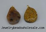 NGP8706 25*40mm – 35*50mm freeform agate pendants wholesale
