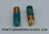 NGP8760 14*40mm tube agate gemstone pendants wholesale