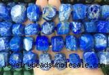 NLBS01 15 inches 12*16mm - 13*18mm faceted nuggets lapis lazuli beads