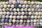 NSBS07 15 inches 8mm round Green Dragon Veins Jasper beads wholesale