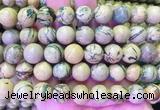 NSBS09 15 inches 12mm round Green Dragon Veins Jasper beads wholesale
