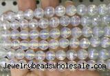 OPBS17 15 inches 8mm faceted round AB-color opalite beads wholesale