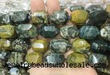 OSBS03 15 inches 13*18mm - 15*20mm faceted nuggets ocean jasper beads