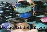 OVBS48 15 inches 20*40mm oval Agate gemstone beads wholesale