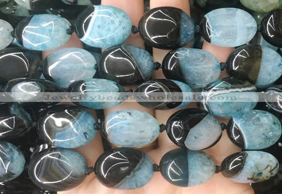 OVBS55 15 inches 15*20mm oval Agate gemstone beads wholesale